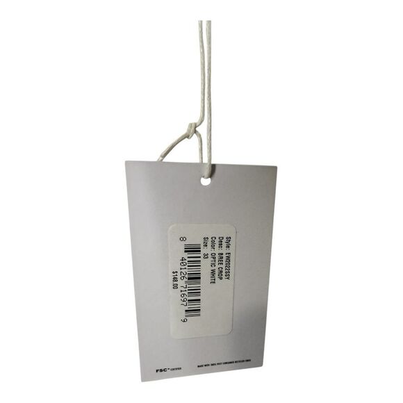 NWT Edwin Bree Cropped Optic white ankle jeans size 33 - Picture 9 of 14